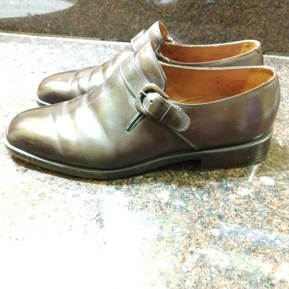 Bally Bootmaker Scribe Brown Leather Monk Strap 10.5E Great Pre-Owned Swiss main image 4